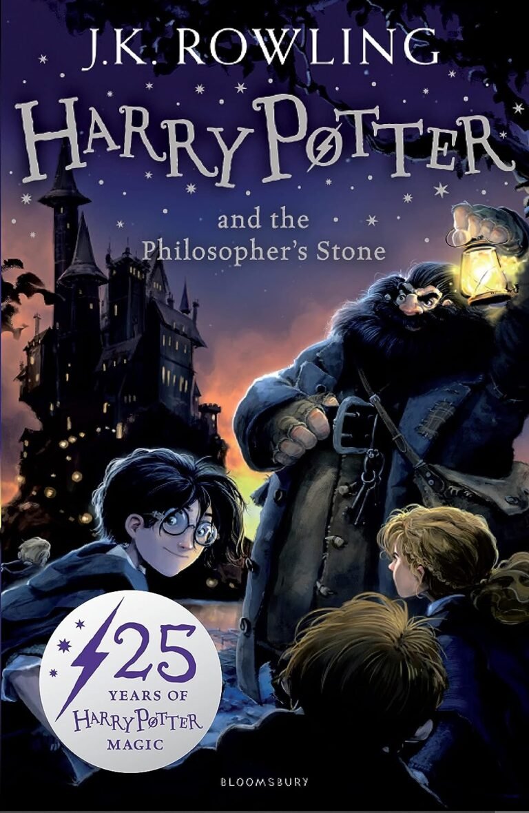 81m1s4wIPML._SL1500_ Cartoon picture of Harry, Ron, Hermione and |Hagrid outside Hogwarts at night