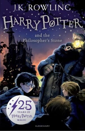 81m1s4wIPML._SL1500_ Cartoon picture of Harry, Ron, Hermione and |Hagrid outside Hogwarts at night